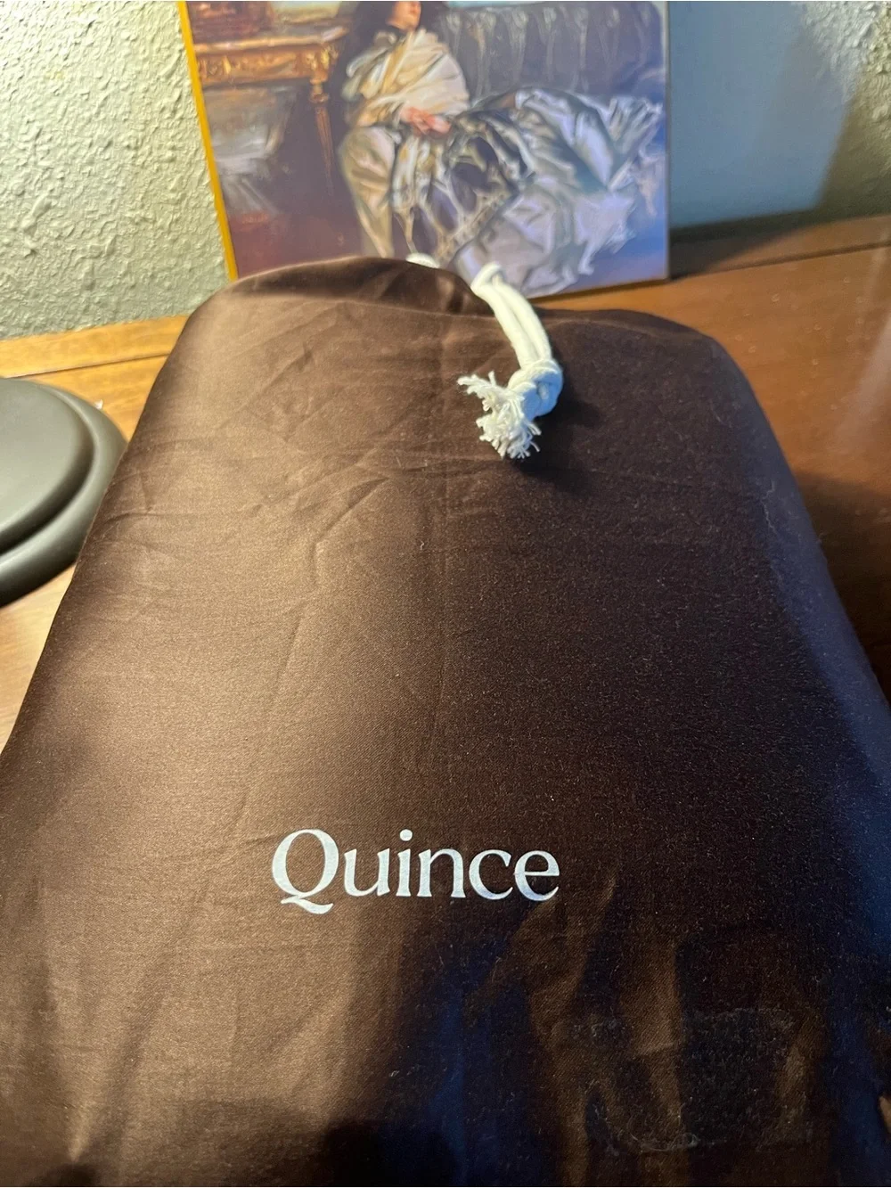 QUINCE GIZA COTTON SATEEN DUVET SET FULL/QUEEN ESPRESSO MSRP$220 NWOT